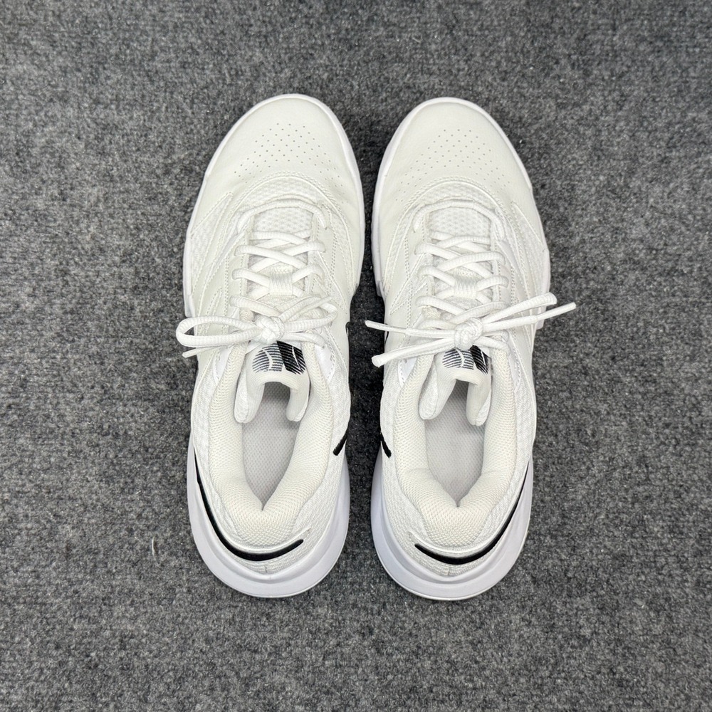 Nike Court Lite 4 Tennis Shoes Womens 9.5 White Black Athletic Training Sneakers - Picture 9 of 13